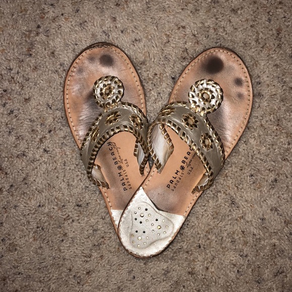 Gold and silver sandals - Picture 4 of 4